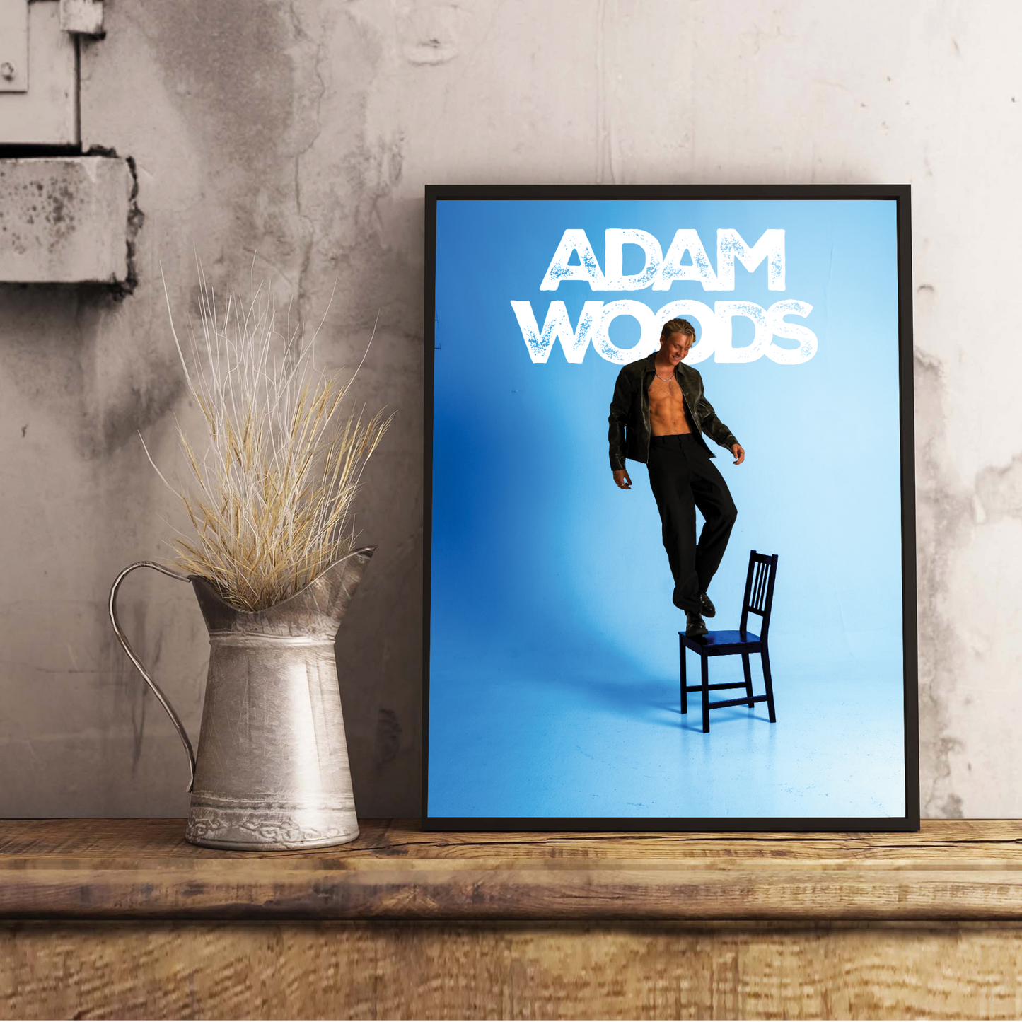 ADAM WOODS - SIGNERAD POSTER!
